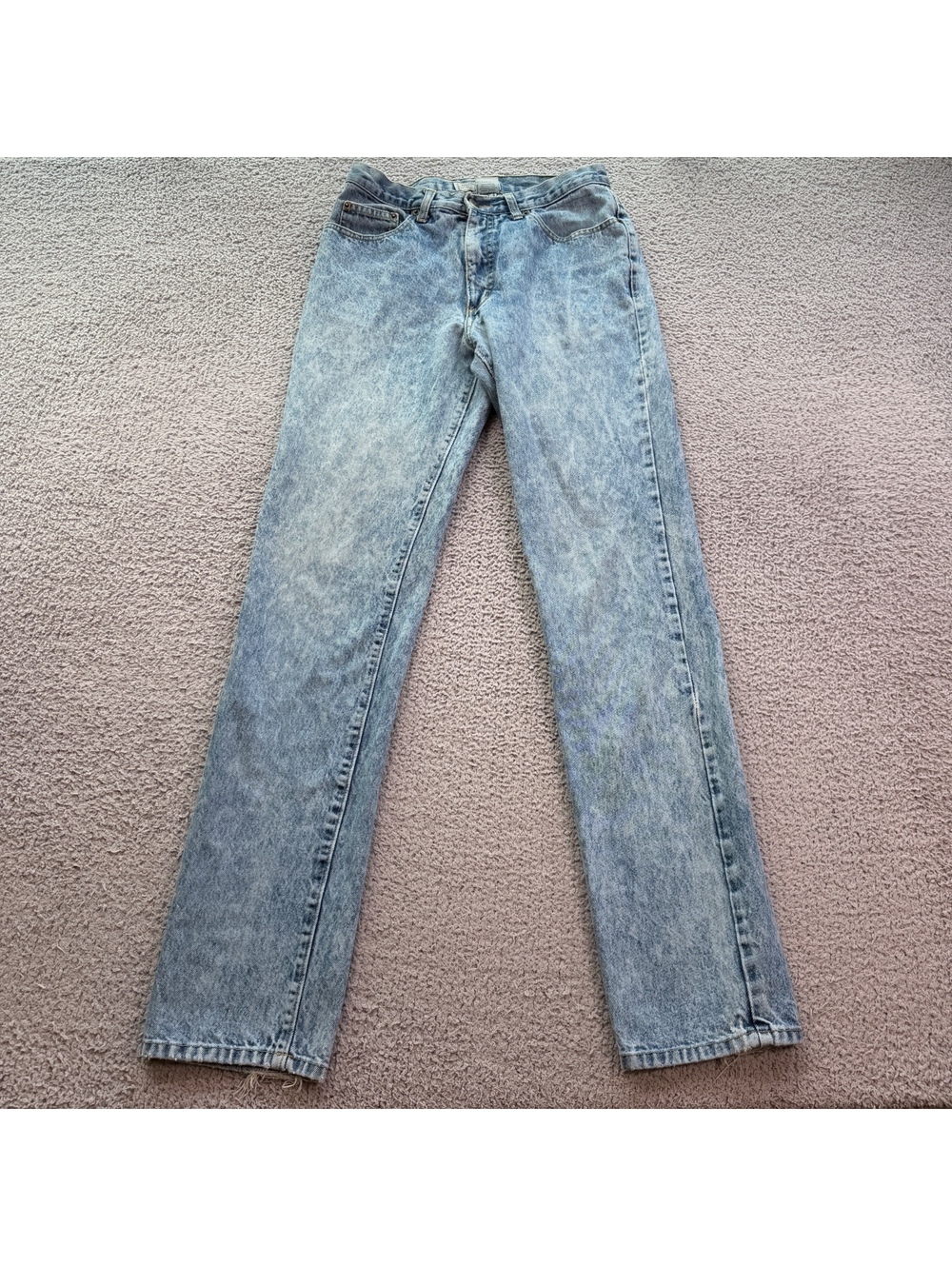 Vintage 80s GUESS Georges Marciano Acid Wash Jeans Made in USA 30 Straight Leg